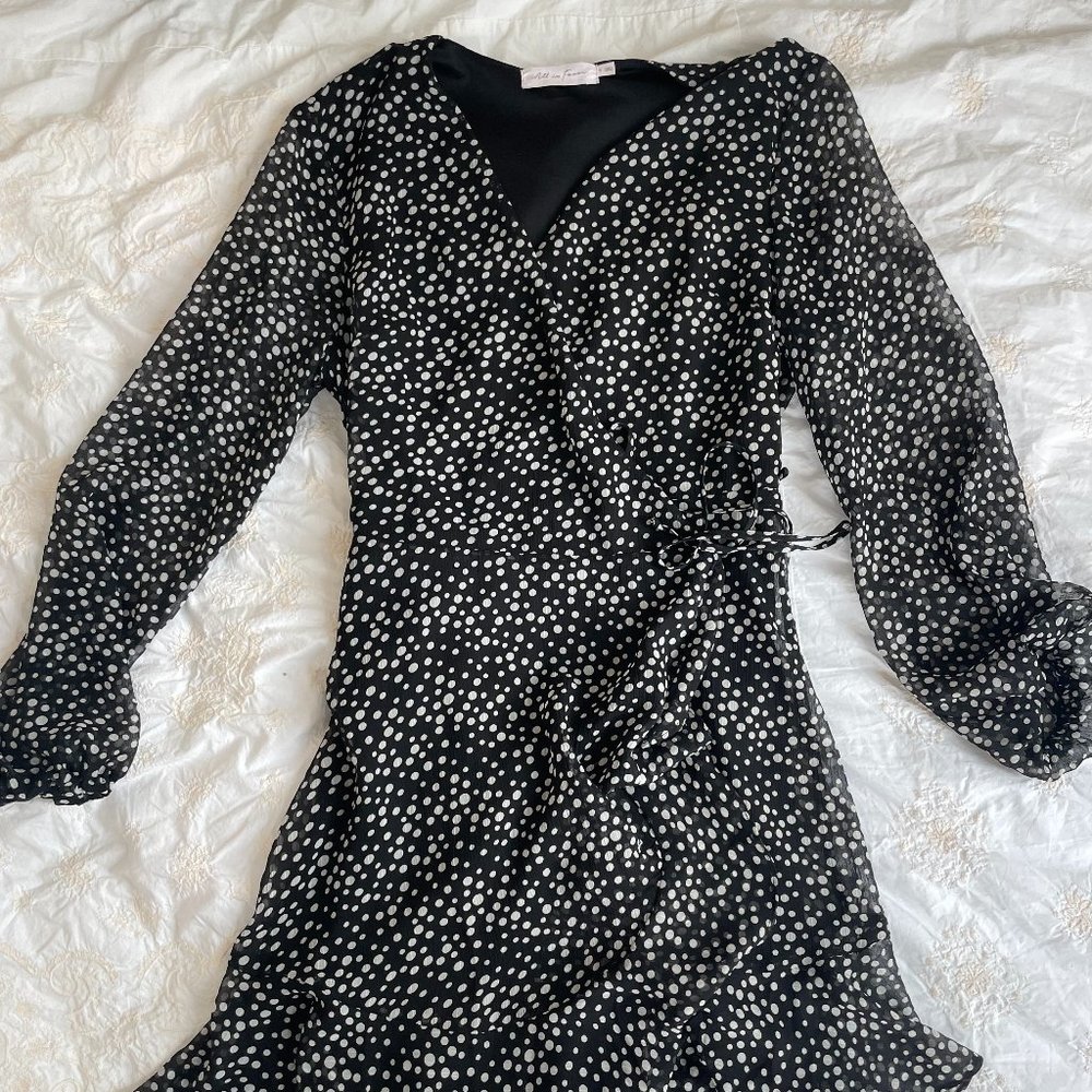 All in Favor Polkadot Dress